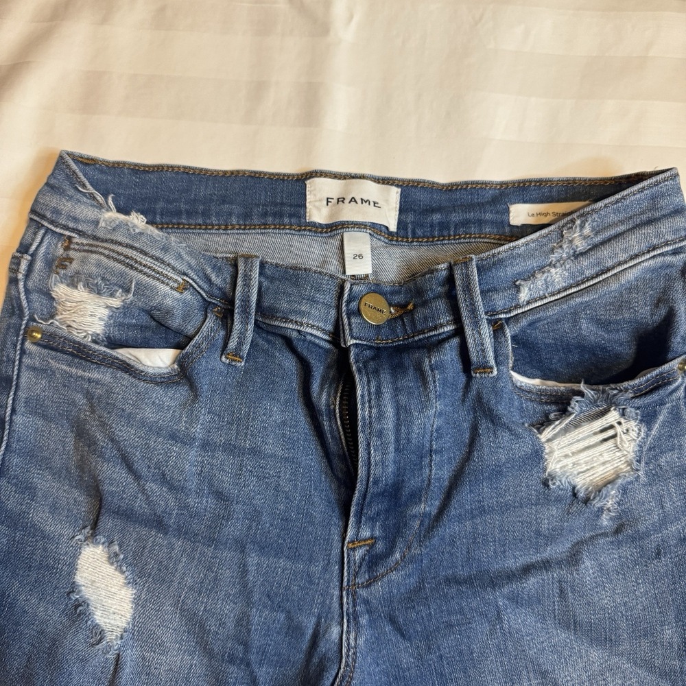 Frame Le High Straight Ankle‎ Jeans Size 26 - Picture 4 of 6